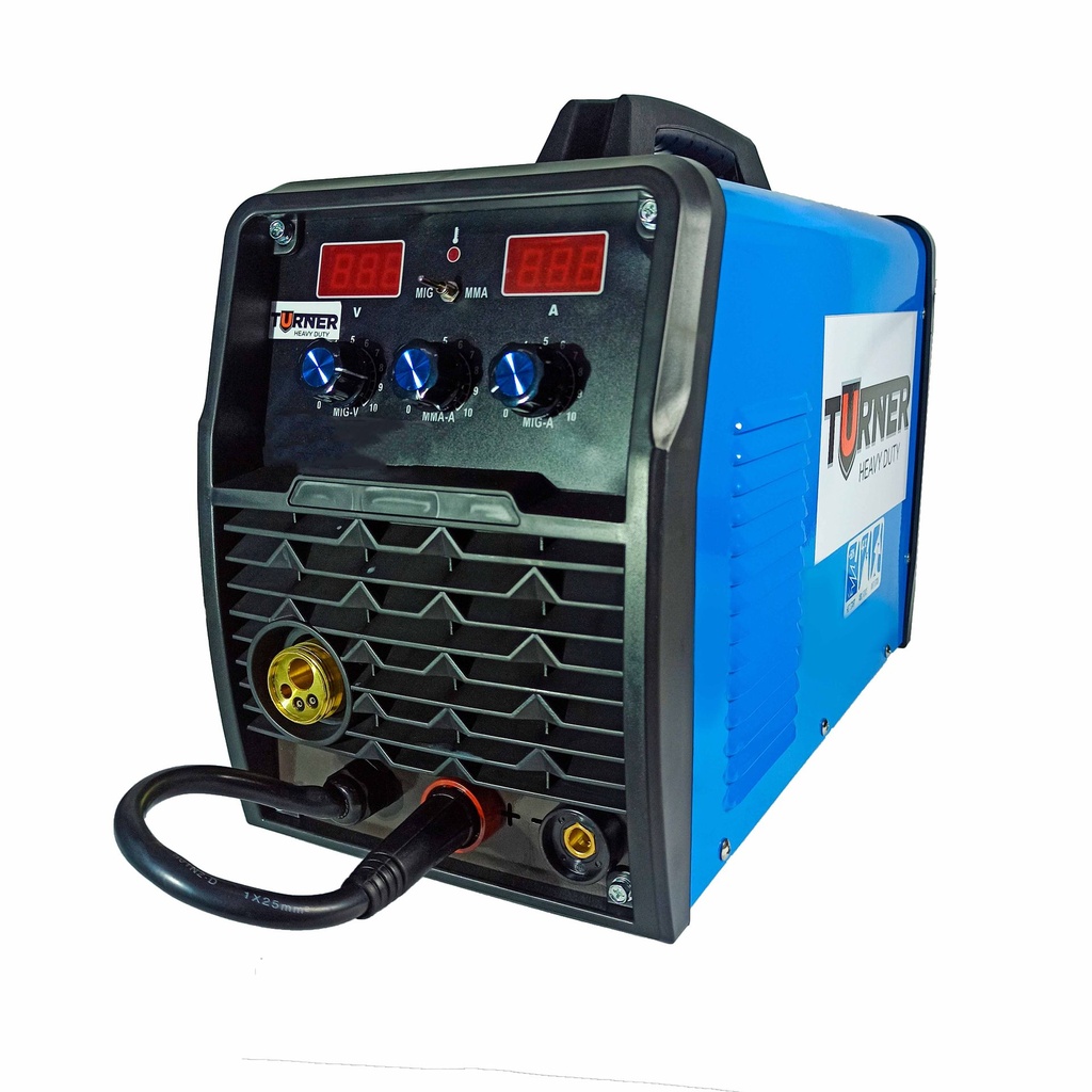 SOLDADORA 110/220V 240AMP MMA/TIG/MIG TURNER R24