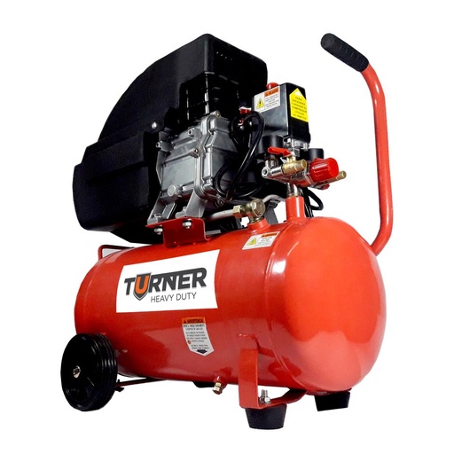COMPRESOR 2HP 24LT 116PSI TURNER Z100 ROJO