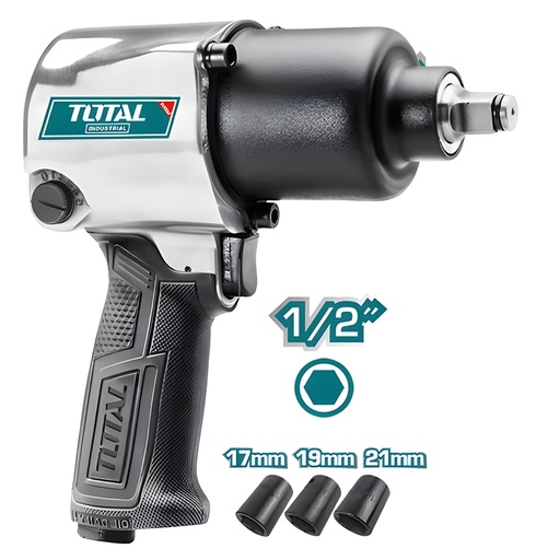 LLAVE DE IMPACTO NEUMATICA 610NM 1/2" 90PSI TOTAL